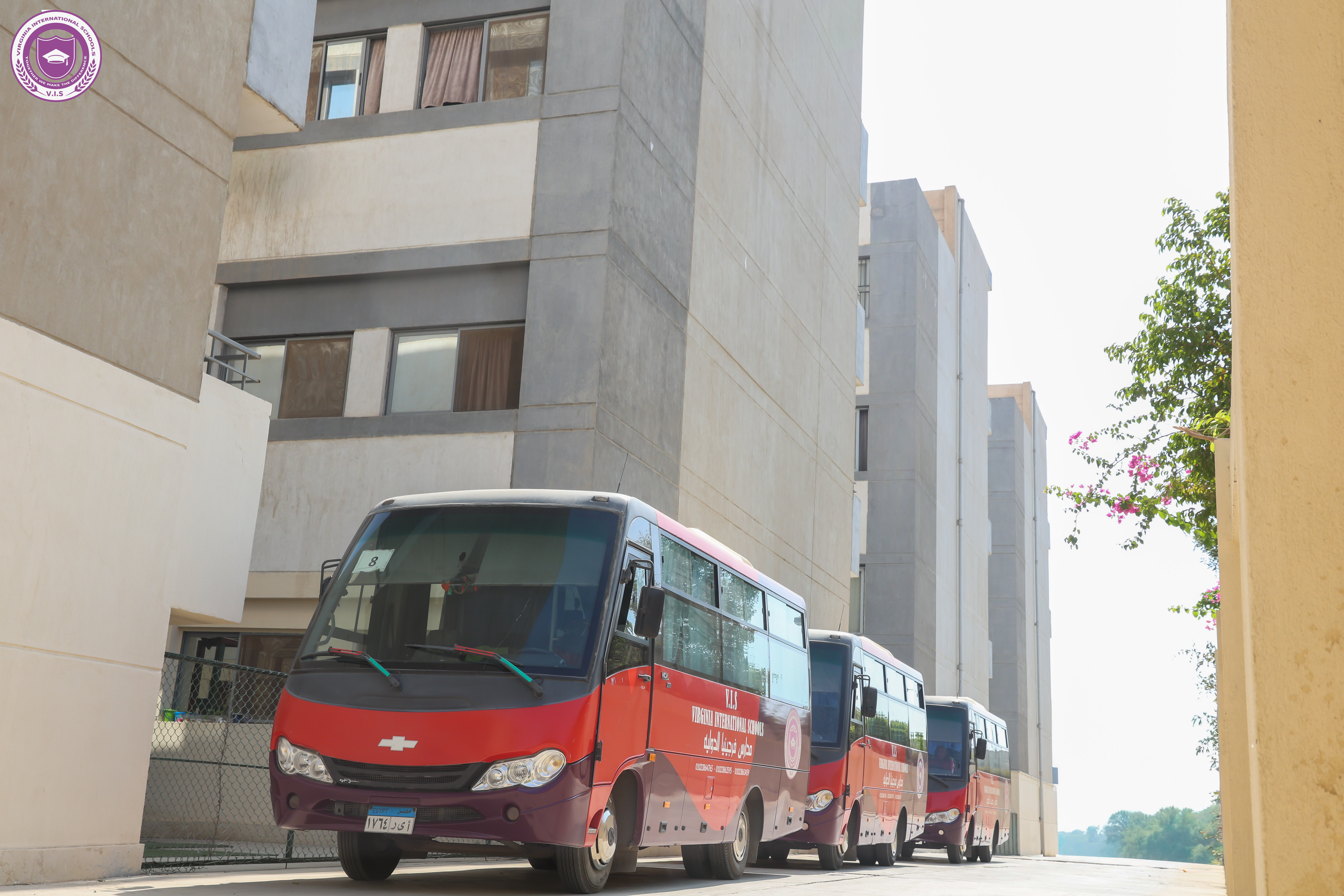 Virginia international schools Facilities - School buses 